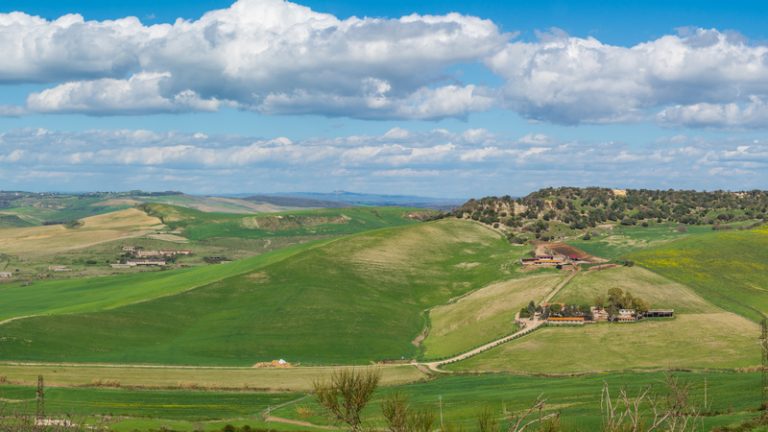 Panoramic,View,From,Tarquinia,Necropolis,,Province,Of,Viterbo,,Lazio Tarquinia e Cerveteri. La Via Etrusca che ci riporta dove tutto è iniziato